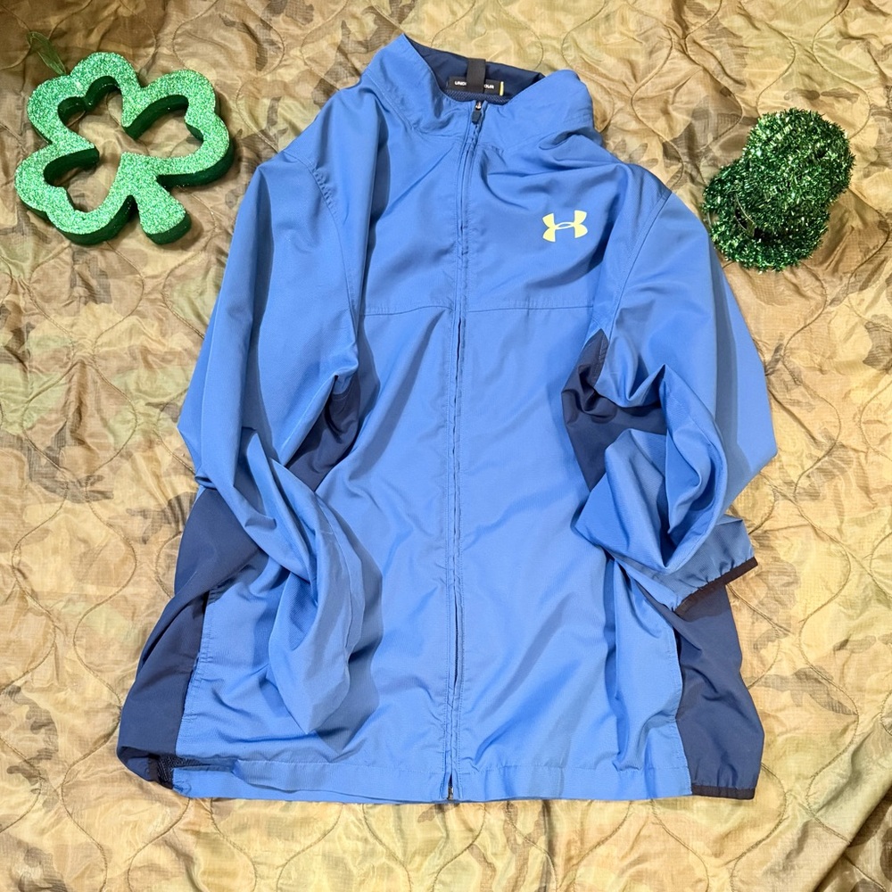 Under Armour Men Blue lightweight athletic jacket 2xl